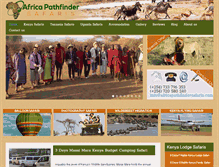 Tablet Screenshot of africapathfindersafaris.com